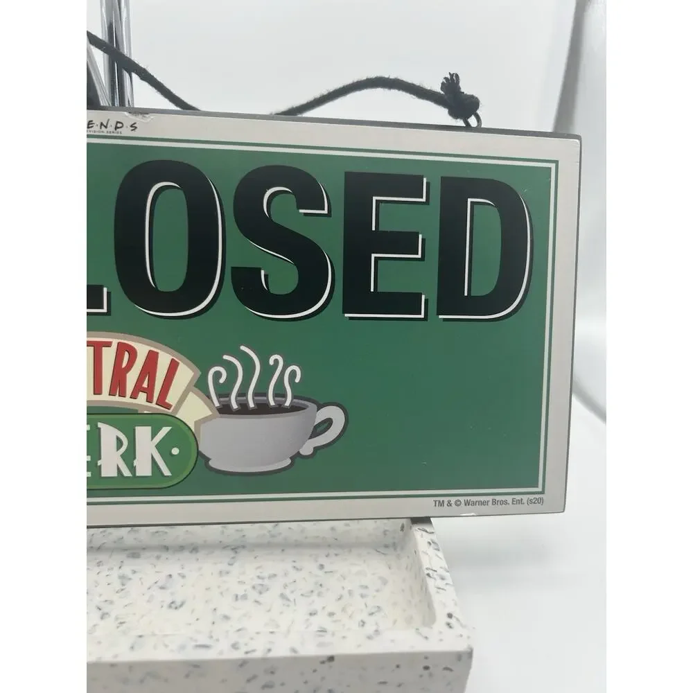 Friends Central Perk Reversible Hanging Sign Wall Art | 12 x 5 Inches